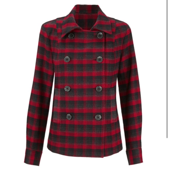 CAbi Jackets & Blazers - cabi Snow Valley Jacket, #3852, S, EUC, Red/Black Plaid, Flannel